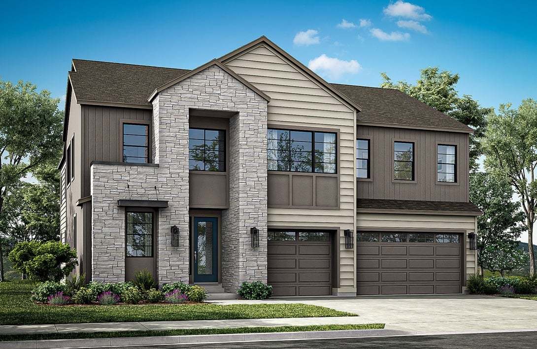 Timberline Collection | Plan 5:Exterior Style A | Color Scheme 1