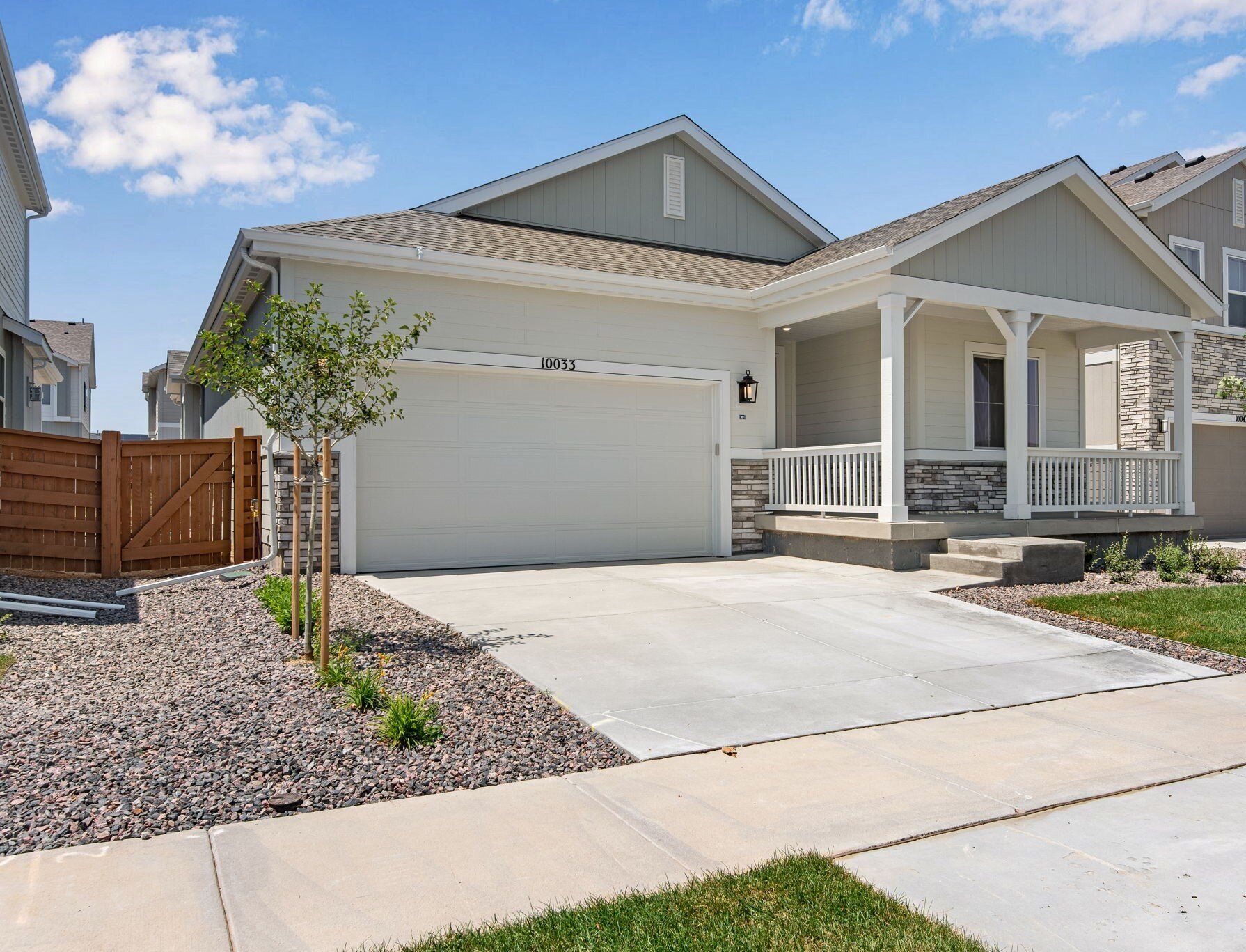 10033 Worchester Street:Modern Craftsman style front exterior