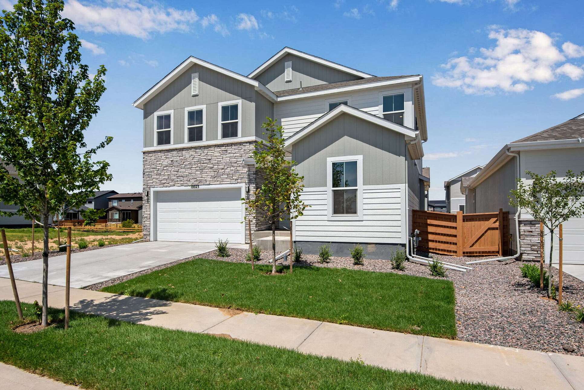 10023 Worchester Street:Modern Craftsman Style front exterior