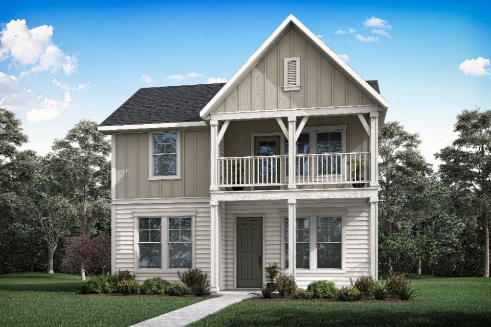 Landau Elevation Rendering:Exterior Style D