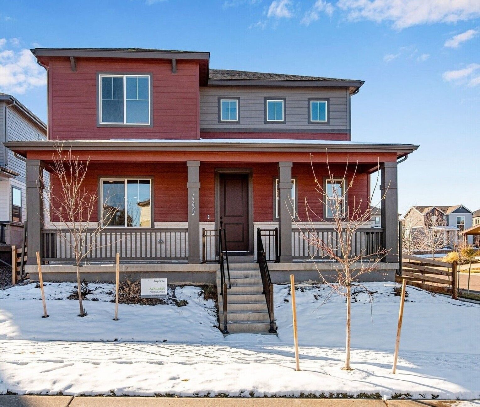 17822 E 107th Place:Modern Prairie front exterior