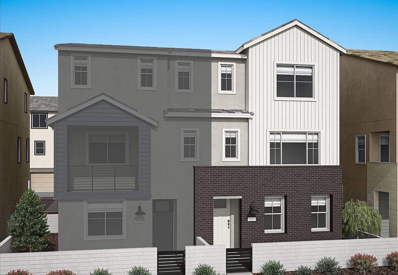 Wren at Valencia Plan 3 Exterior Style A:California Modern