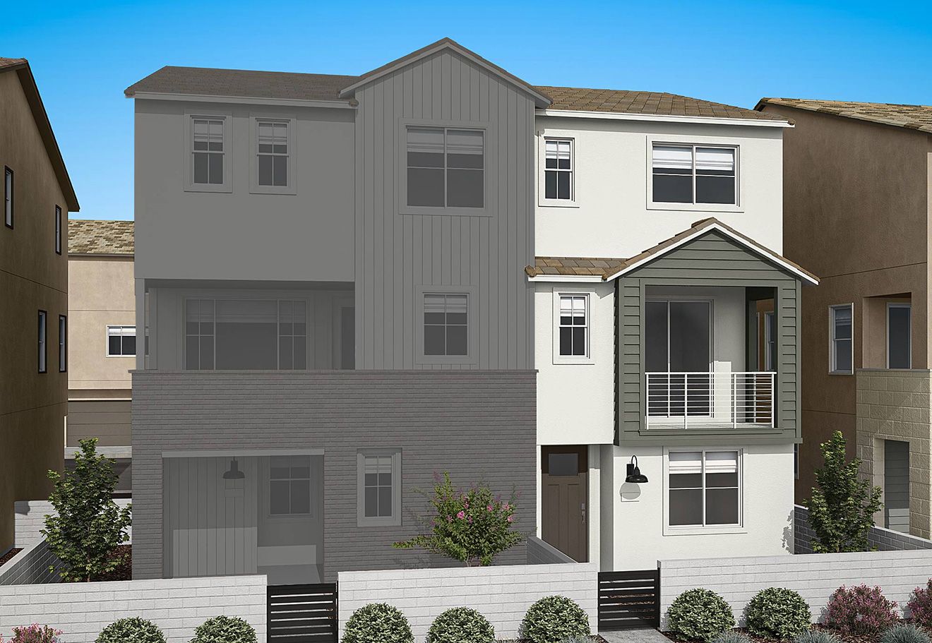 Wren at Valencia Plan 1 Exterior Style A:California Modern