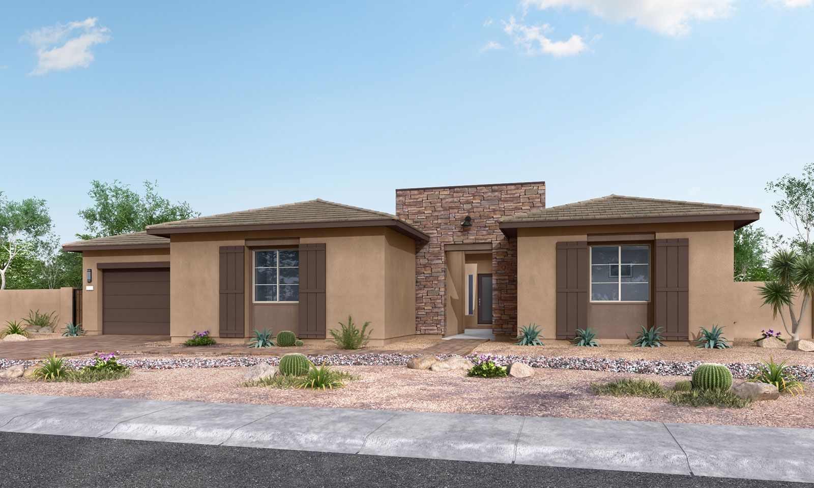 Palo Verde Plan 7051:Southwest Exterior Style B