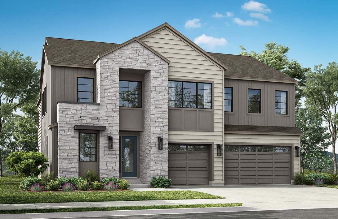 Timberline Collection | Plan 5:Exterior Style A | Color Scheme 1