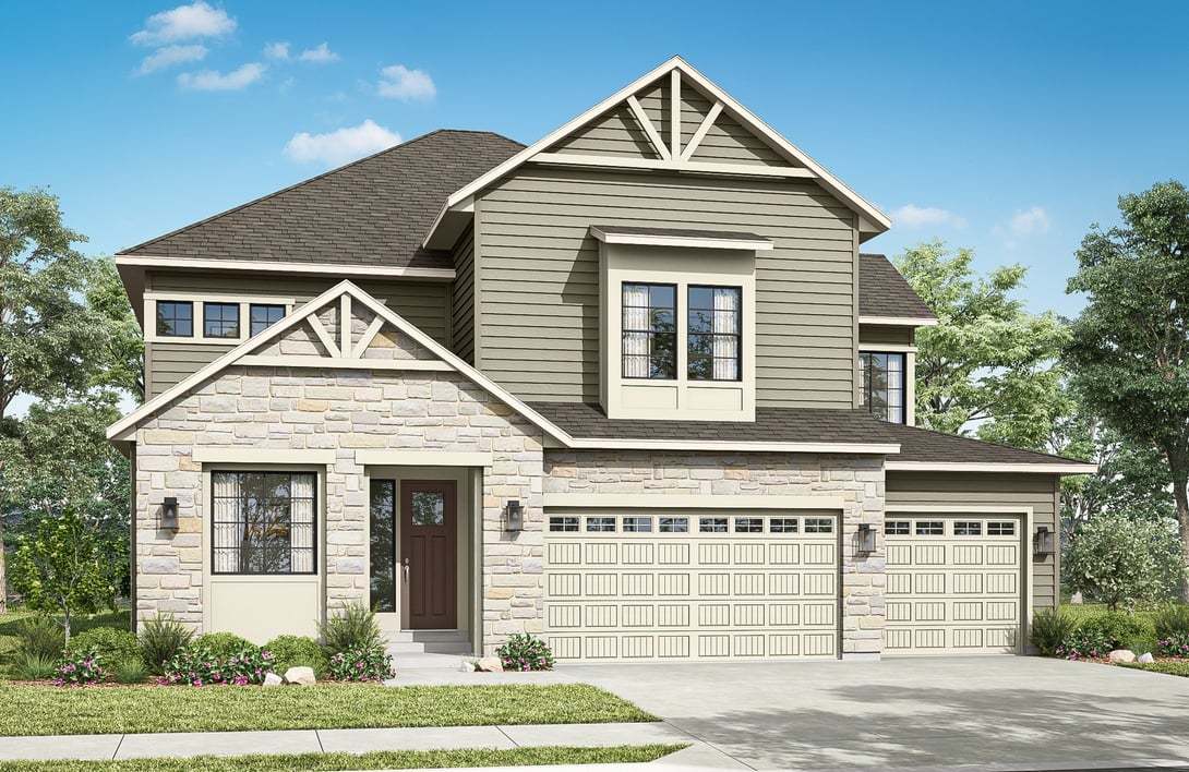 Timberline Collection | Plan 4:Exterior Style C | Color Scheme 8