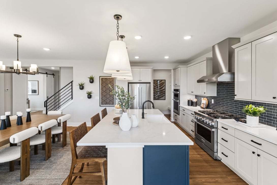 Plan A-300 Model Home:Gourmet Kitchen and Dining