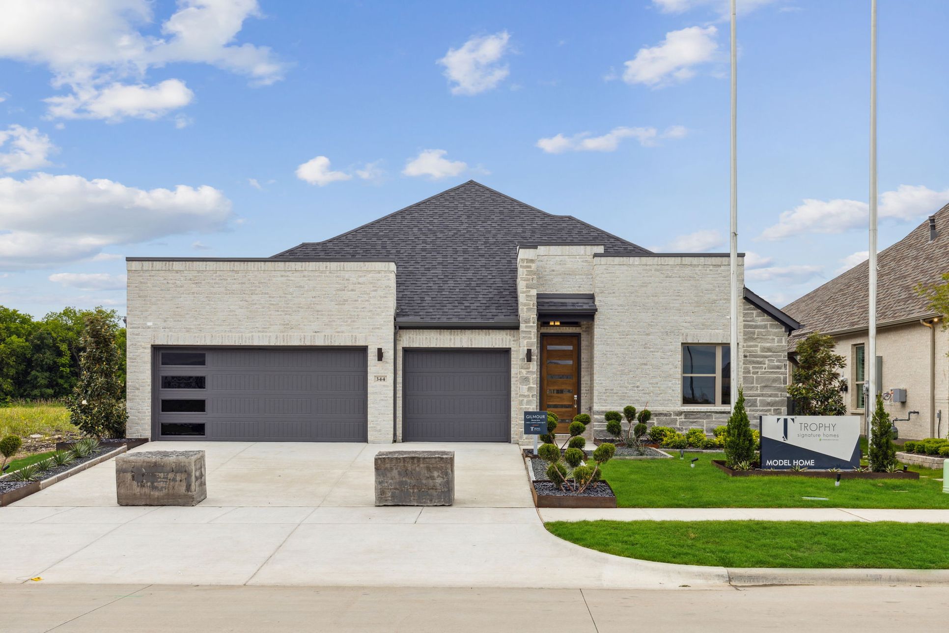 Dove Hollow Gilmour Model Home in Waxahachie TX by Trophy Signature Homes
