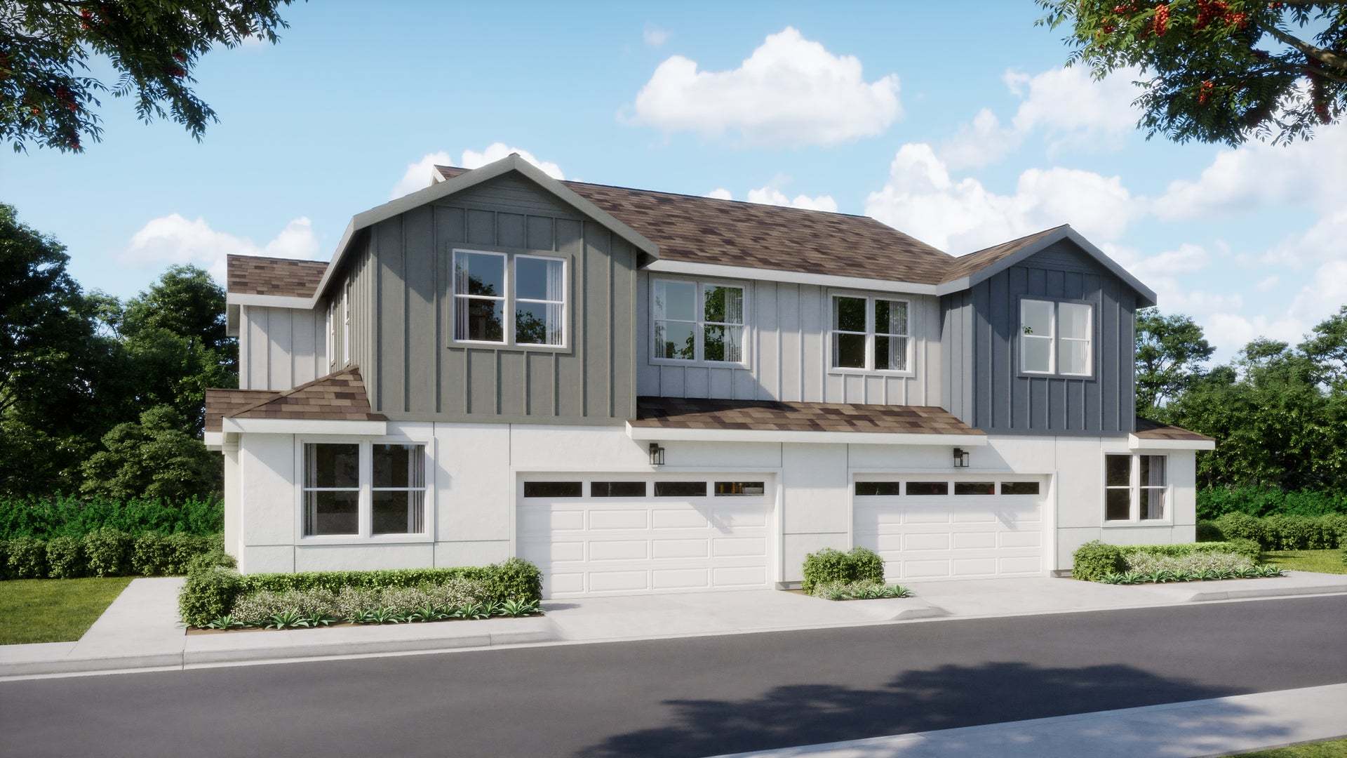 Jasmine at Francis Ranch by Trumark Homes I Duets I Residence 2B Rendering:Jasmine at Francis Ranch by Trumark Homes I Duets I Residence 2B Rendering