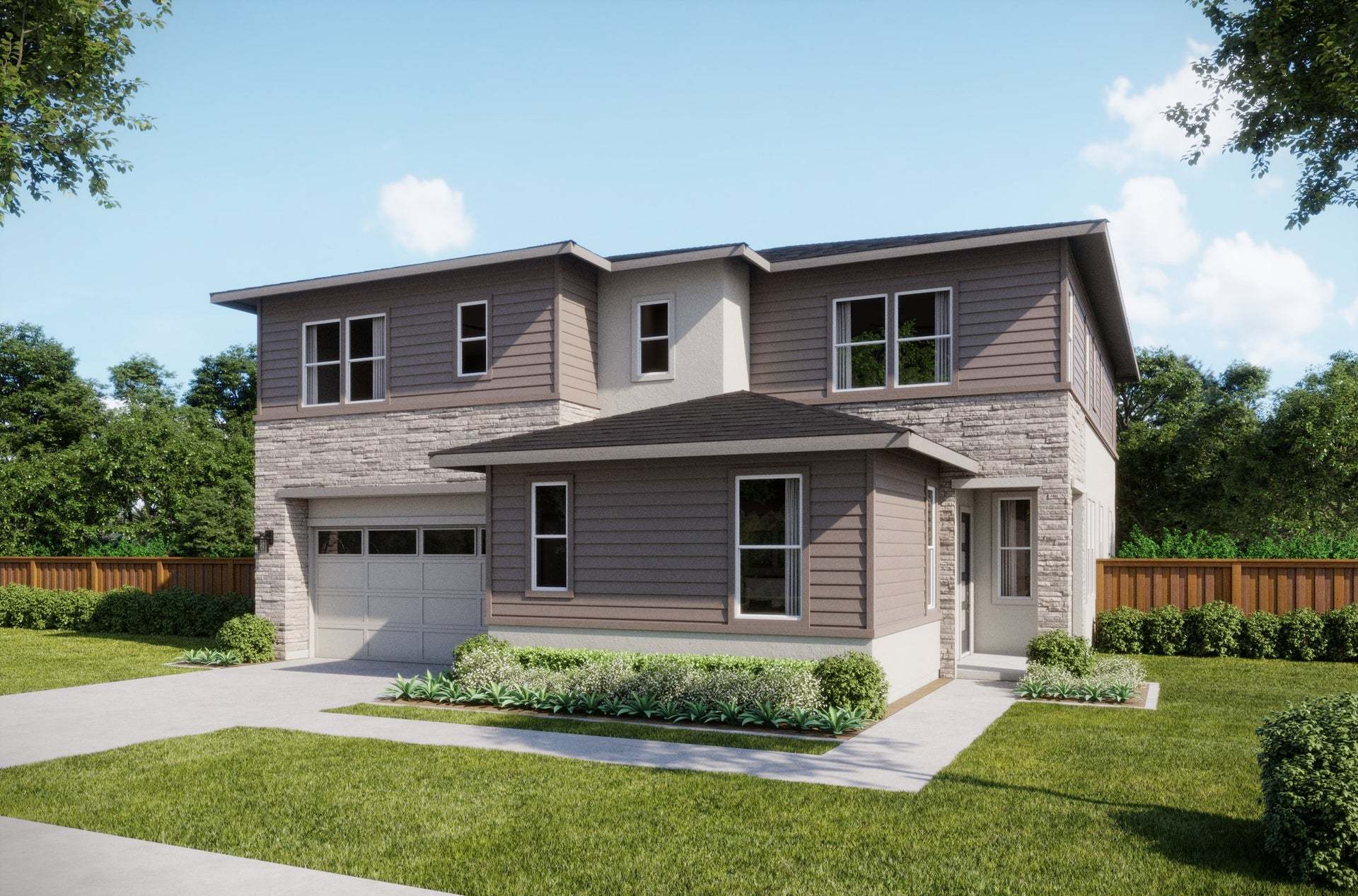 Azure at Francis Ranch by Trumark Homes I Residence 3X Rendering:Azure at Francis Ranch by Trumark Homes I Residence 3X Rendering