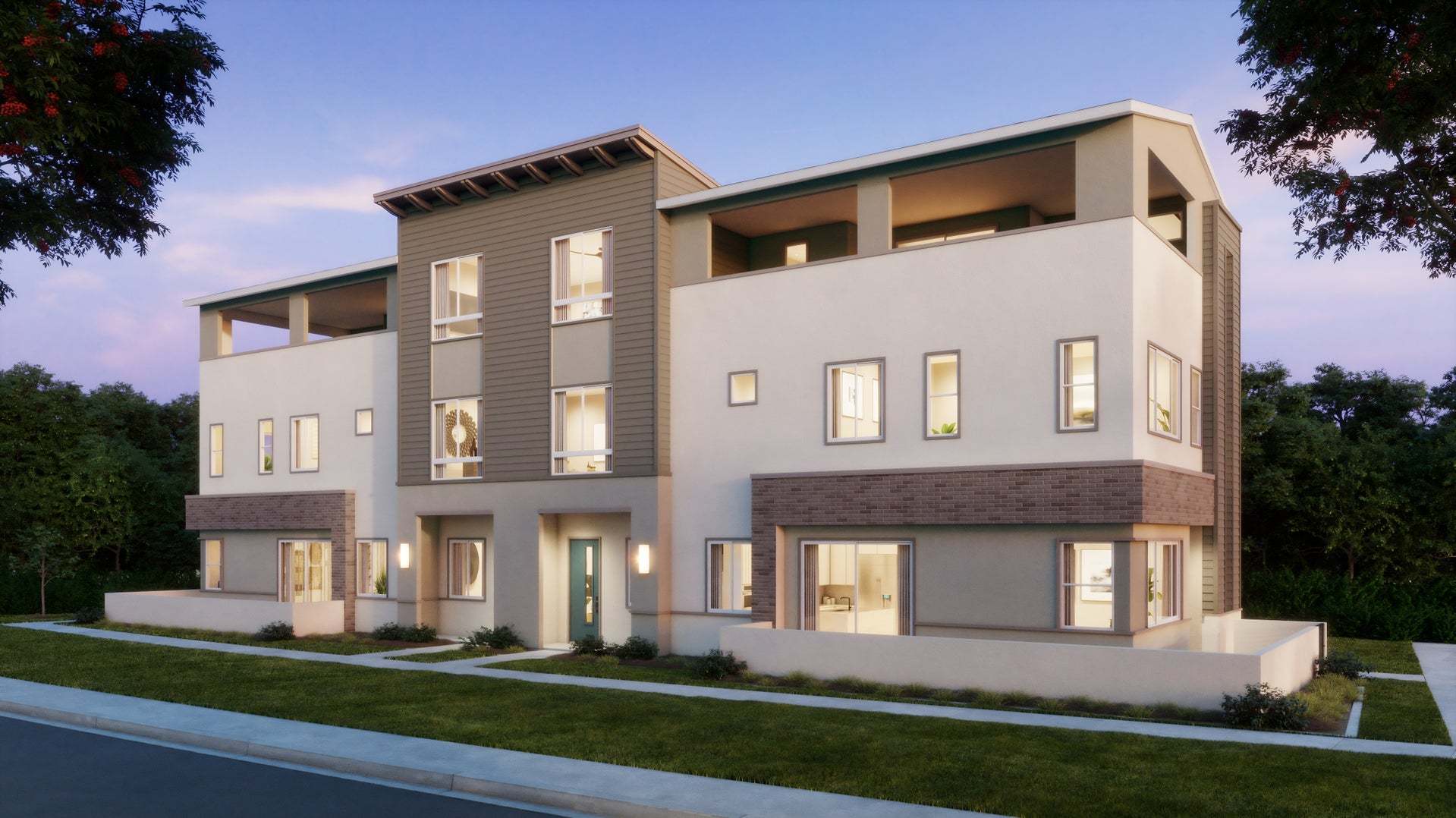 Andara at Luna Park | Exterior Rendering | Transitional | Irvine, CA:Andara at Luna Park | Exterior Rendering | Transitional | Irvine, CA