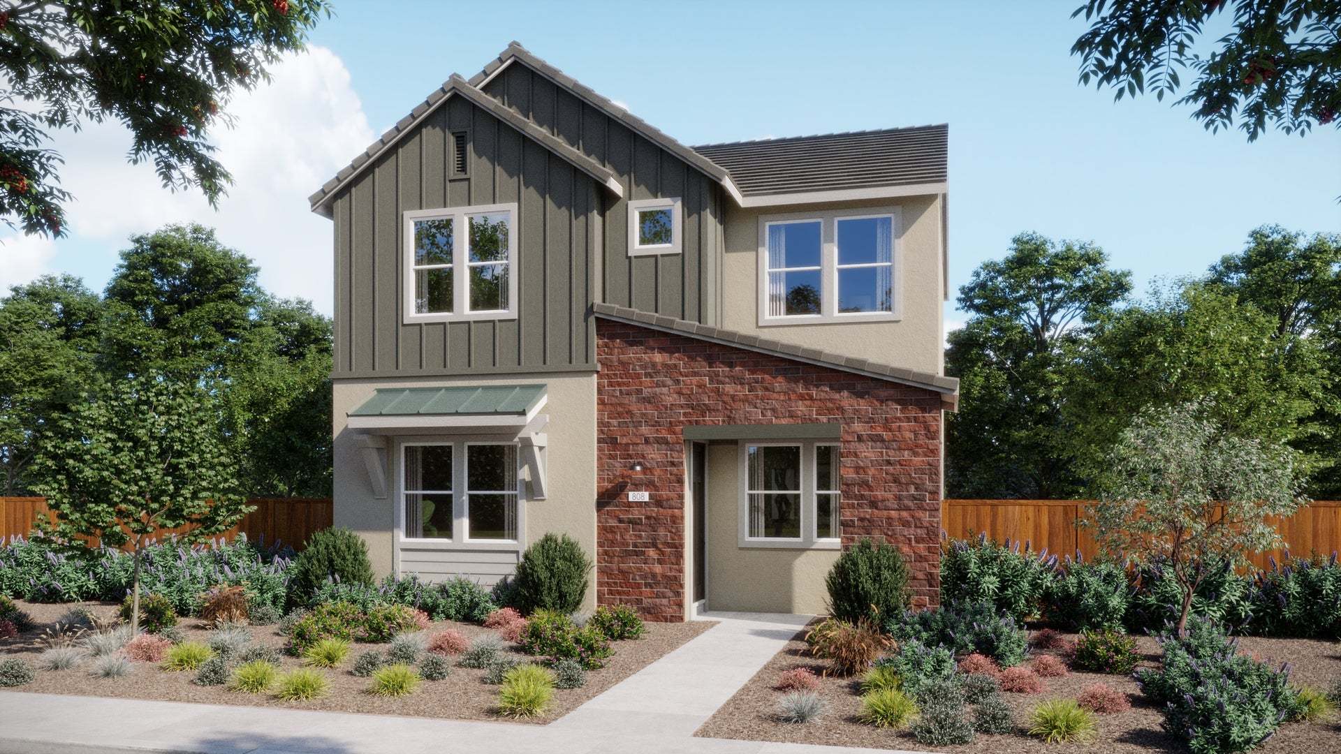 Plan 3 Farmhouse Elevation| Morada | Paso Robles, CA:Plan 3 Farmhouse Elevation| Morada | Paso Robles, CA