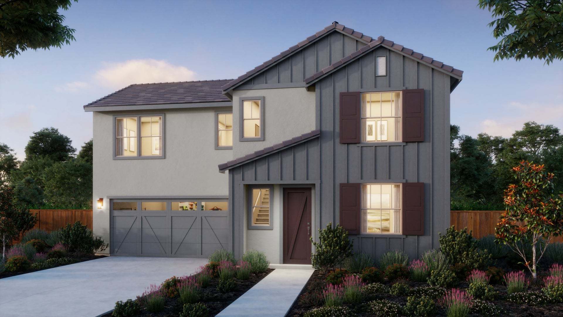Emery at Riverstone by Trumark Homes | Amelia  Model | Madera, CA:Amelia Farmhouse Elevation