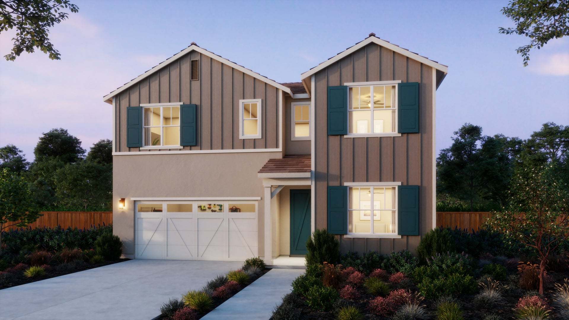 Madison at Copper River by Trumark Homes | Camden Model | Fresno, CA:Artisan at Riverstone | Camden Rendering