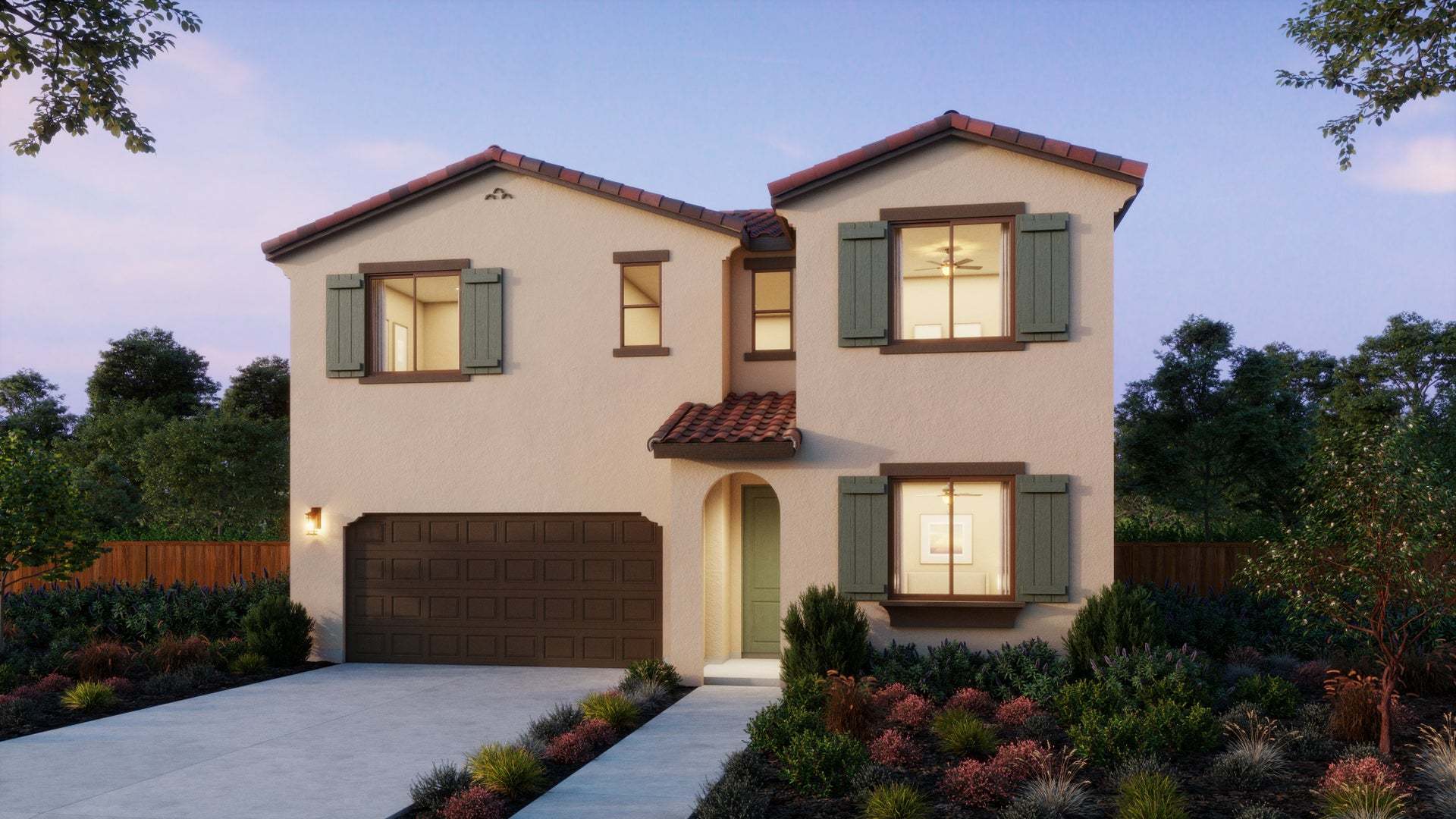 Madison at Copper River by Trumark Homes | Camden Model | Fresno, CA:Camden Spanish Elevation