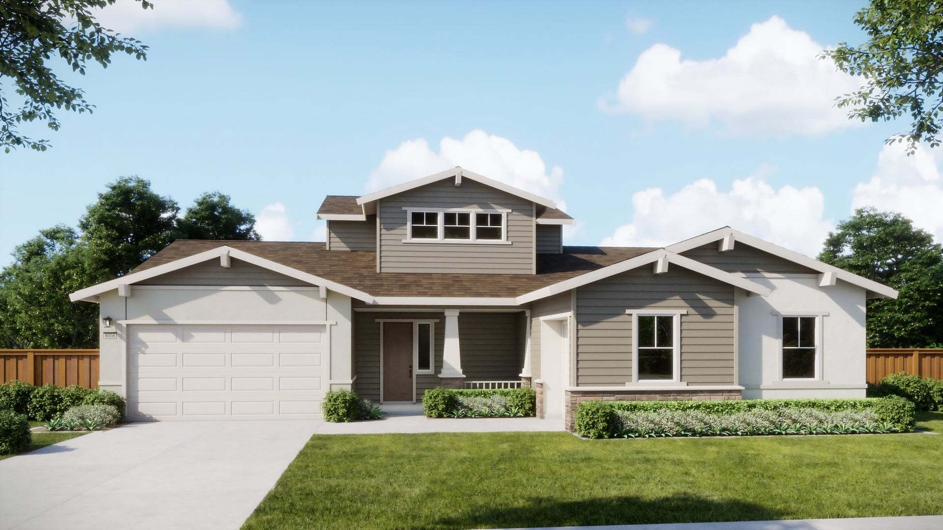 Exterior:Apricot Estates by Trumark Homes | Residence 1B | Craftsman