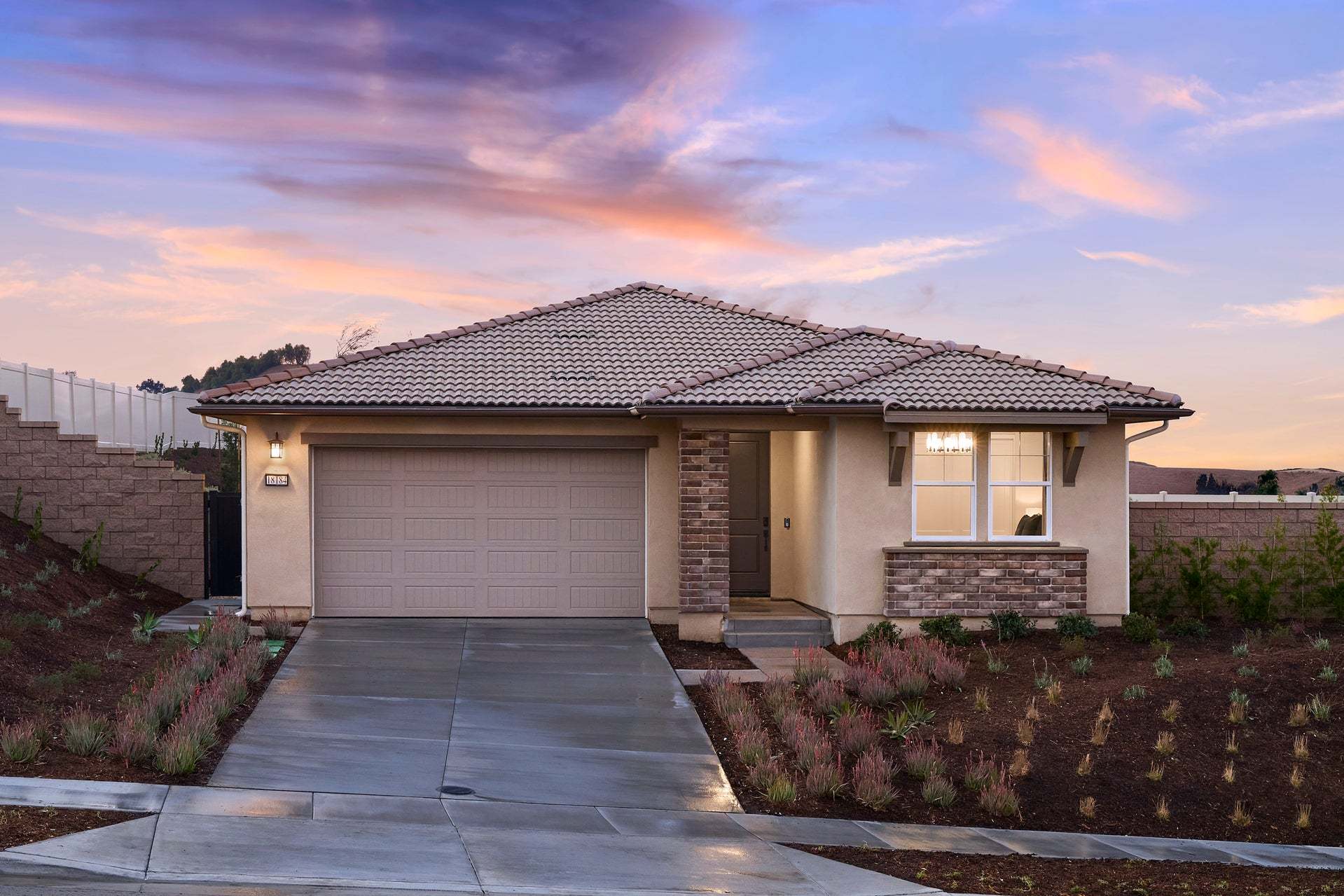 Oak at Shady View | Plan 2 | Elevation B:Oak at Shady View | Chino Hills, CA | Plan 2 | Elevation B