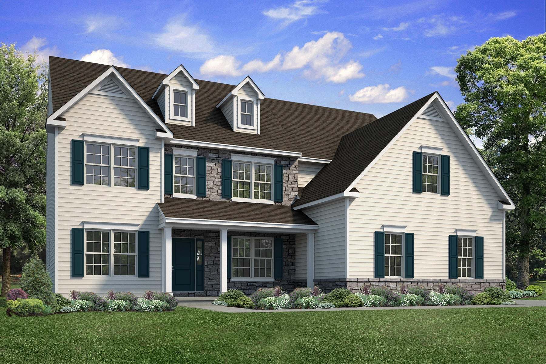 Exterior:Farmhouse Elevation - Side Entry Garage