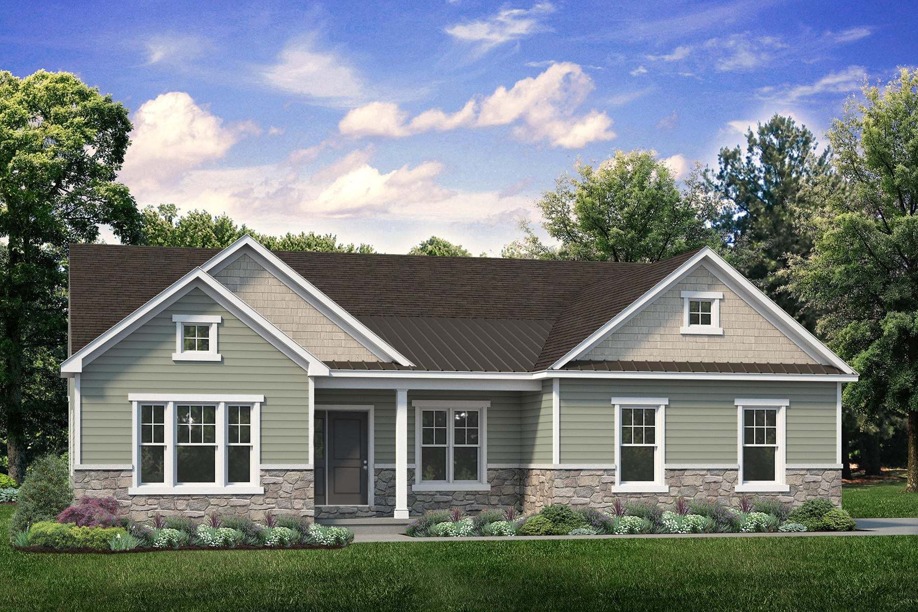 Exterior:Craftsman Elevation - Side Entry