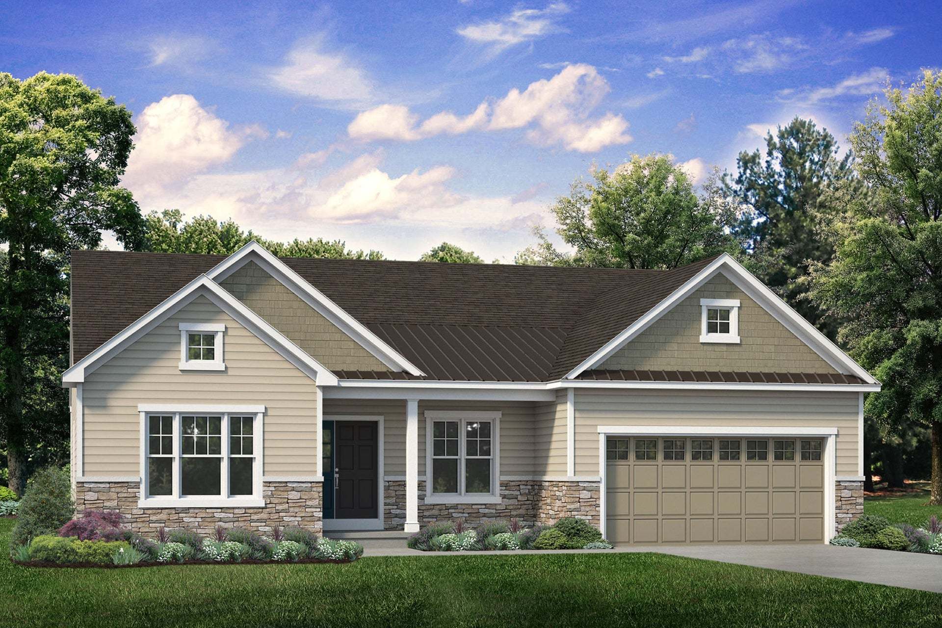 Exterior:Craftsman Elevation