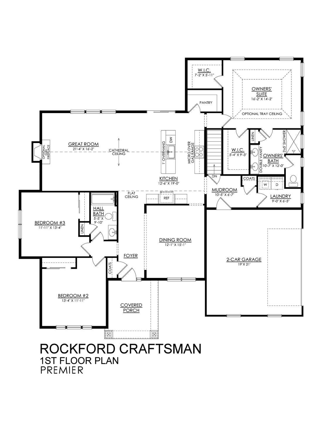 Plano de Planta:Rockford Craftsman Premier Series - Side-Entry
