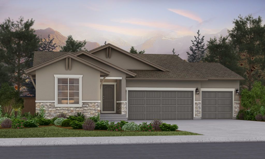 Elevation C:3-Car Garage