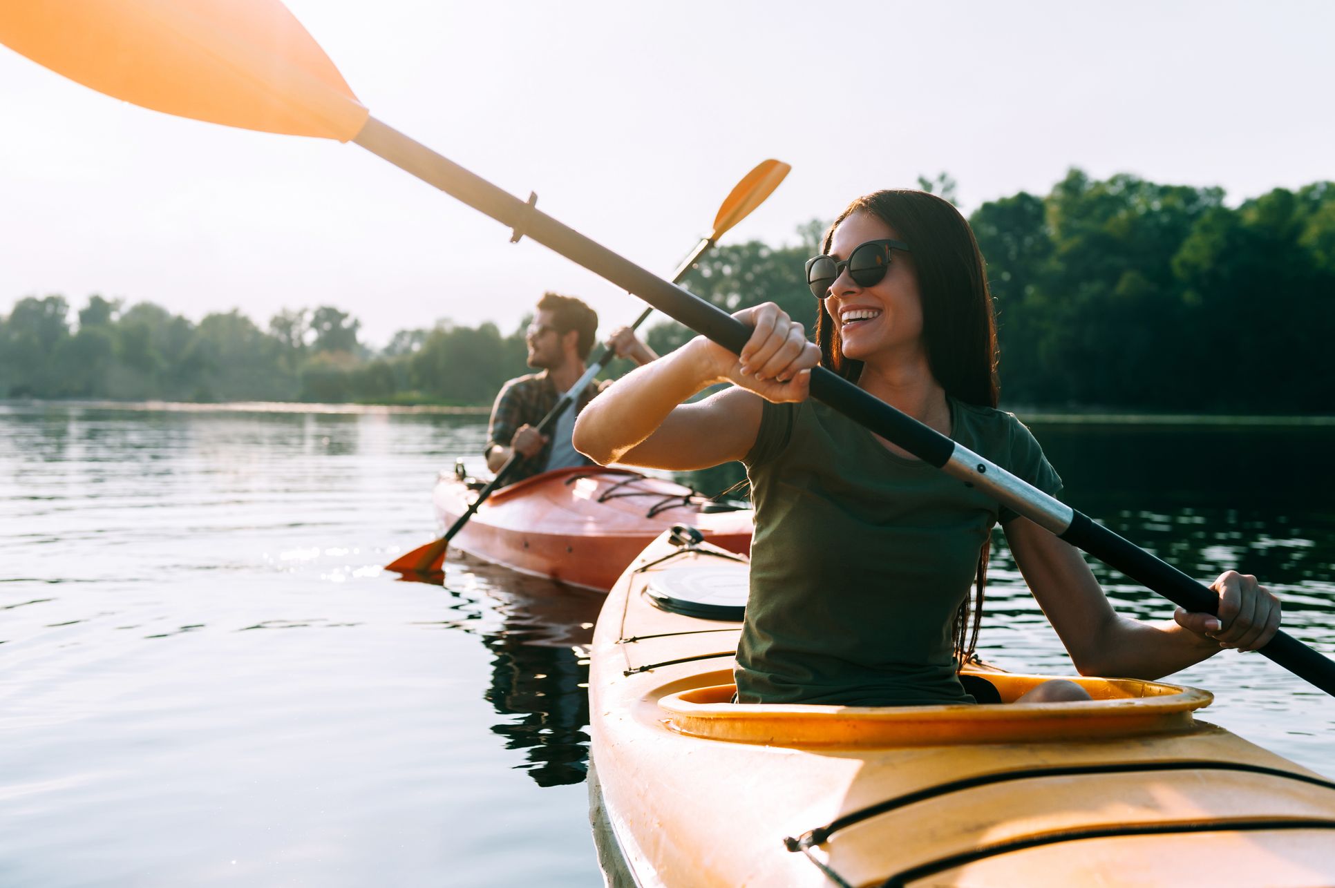 Kayaking on Indigo Lake