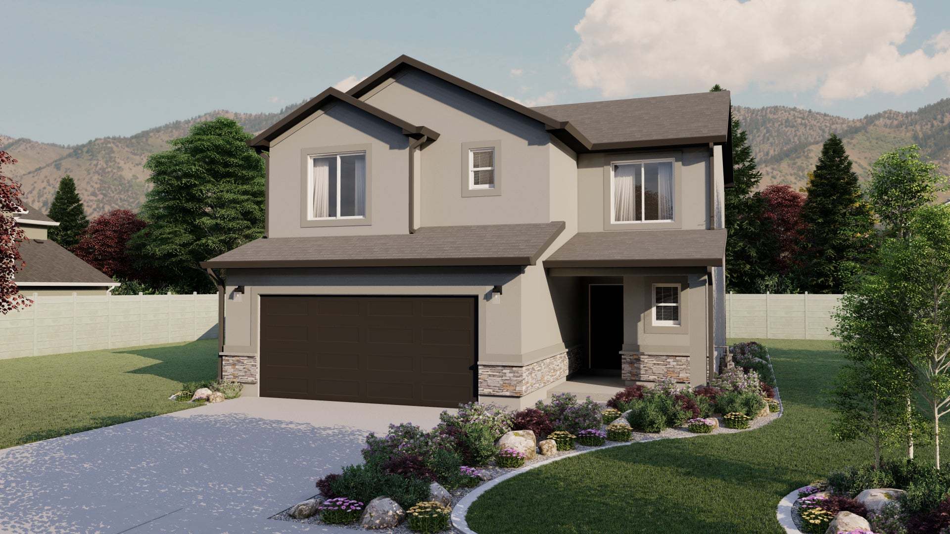Exterior:Traditional w/Stucco
