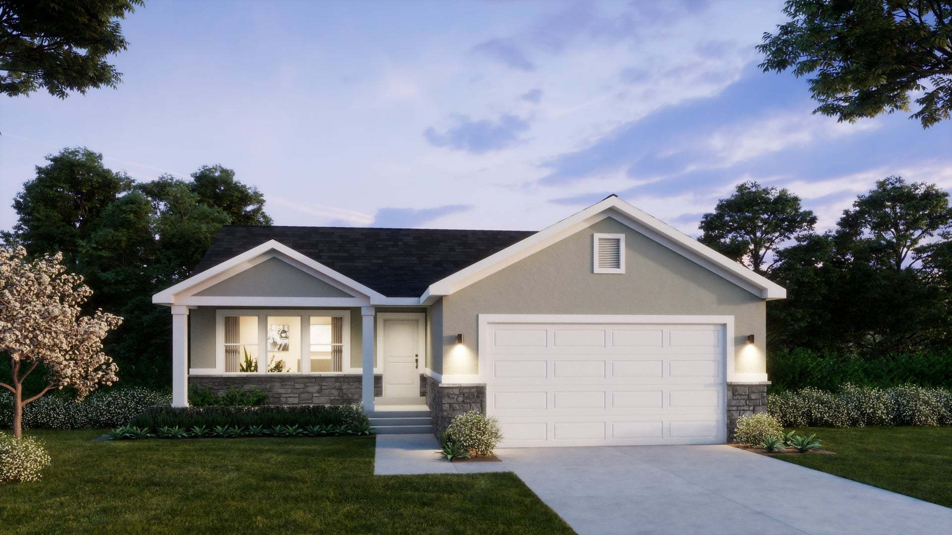 Exterior:Traditional w/Stucco