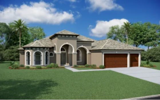 Vitale Homes - Hidden Ridge: Villa Toscana Elevation — Low Country