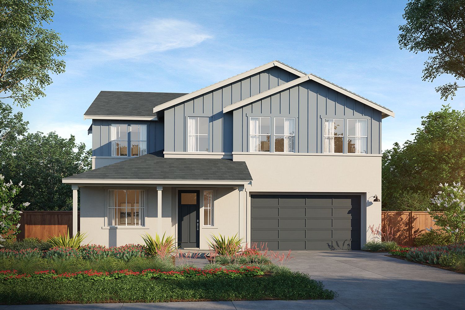 Heritage on 6th Street:Plan 1 Model Home (As rendered for Homesite 18)