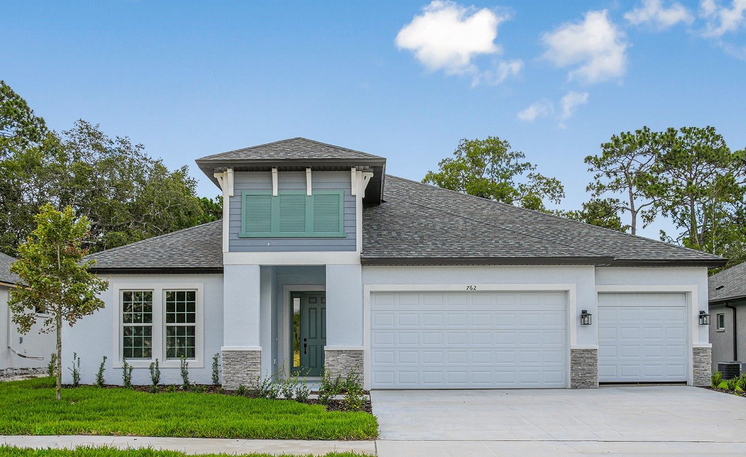 Sapphire New Home Plan - Coastal Elevation :Sapphire new construction home plan by William Ryan Homes Tampa