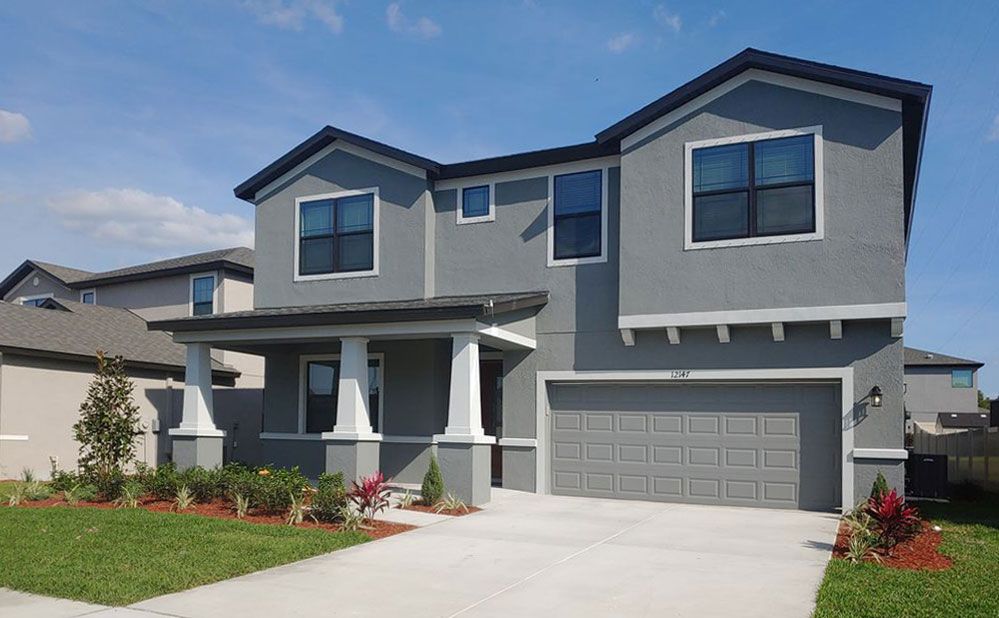 Juniper FL French Country Elevation - New Home Exterior:Juniper-FL - French Country elevation new home exterior William Ryan Homes Tampa