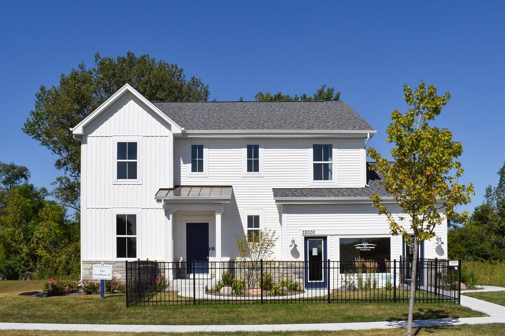 Savannah - Fordham II Model Home - Farmhouse with Stone Exterior