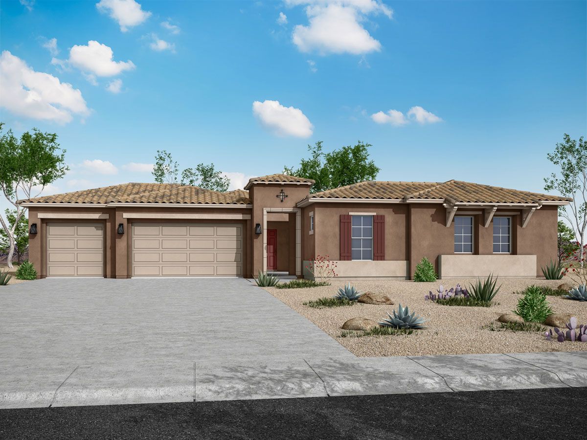 Orion at Arroyo Norte – Monterey Elevation:Orion at Arroyo Norte monterey exterior elevation William Ryan Homes Phoenix