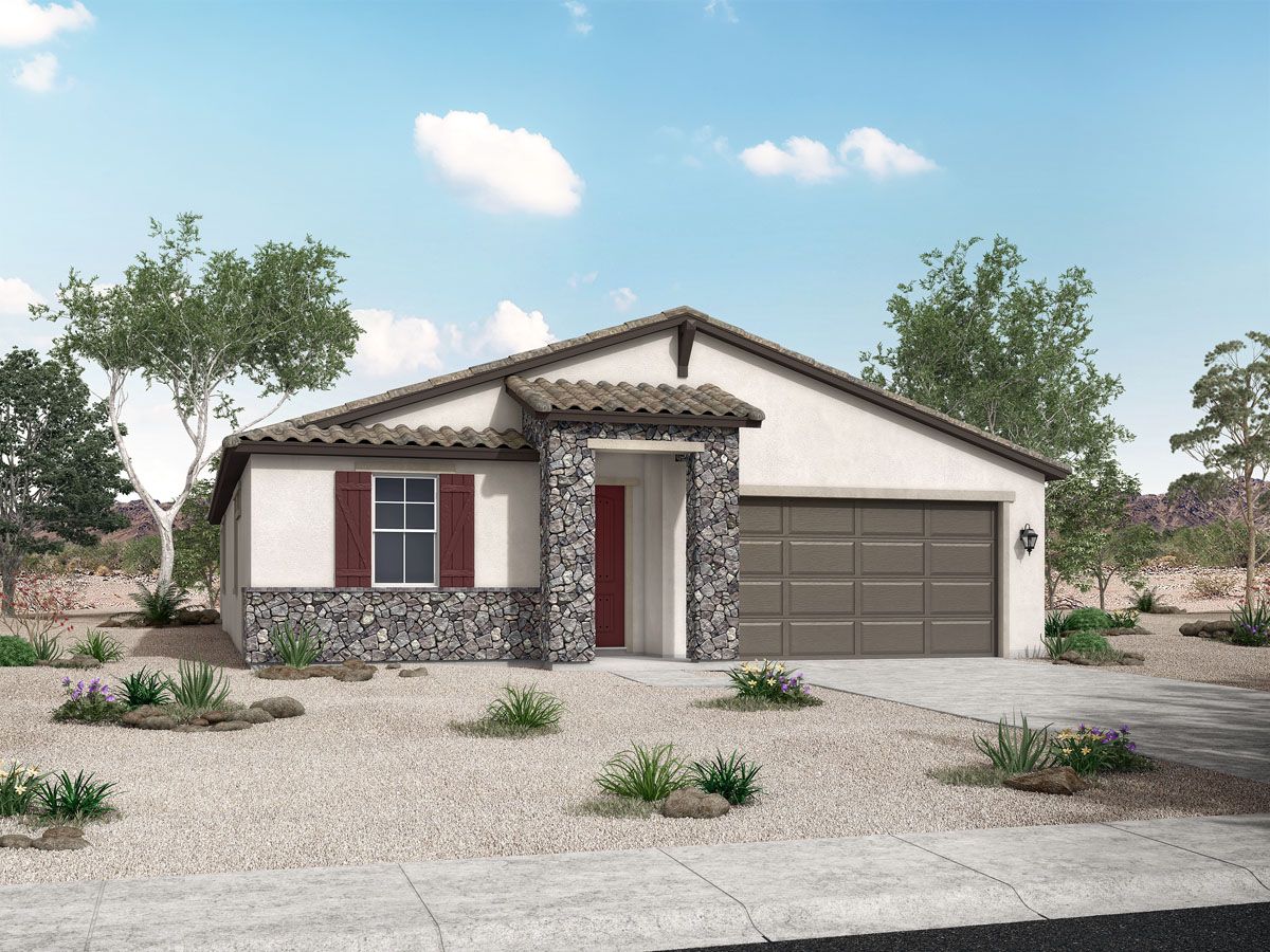 Eminence at Alamar - Prescott Hacienda Elevation:eminence at alamar prescott hacienda elevation new homes for sale avondale az william ryan