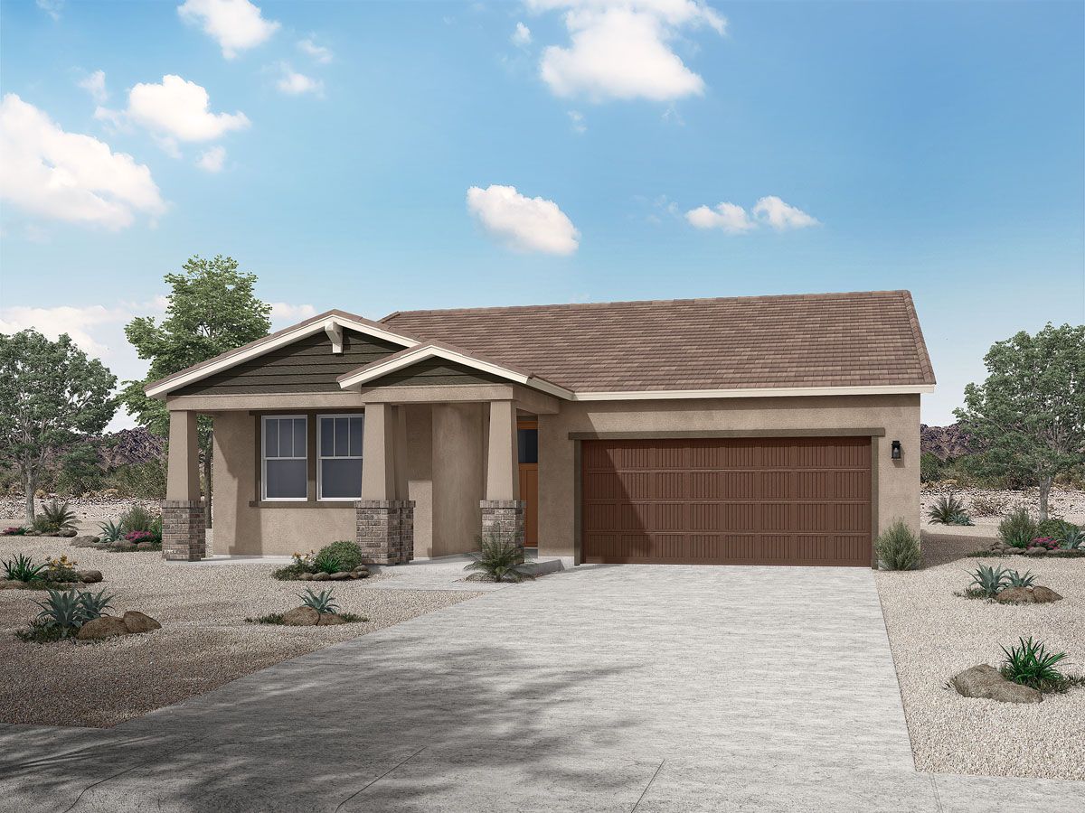 Eminence at Alamar - Flagstaff Craftsman Elevation:new homes for sale avondale az eminence at alamar william ryan