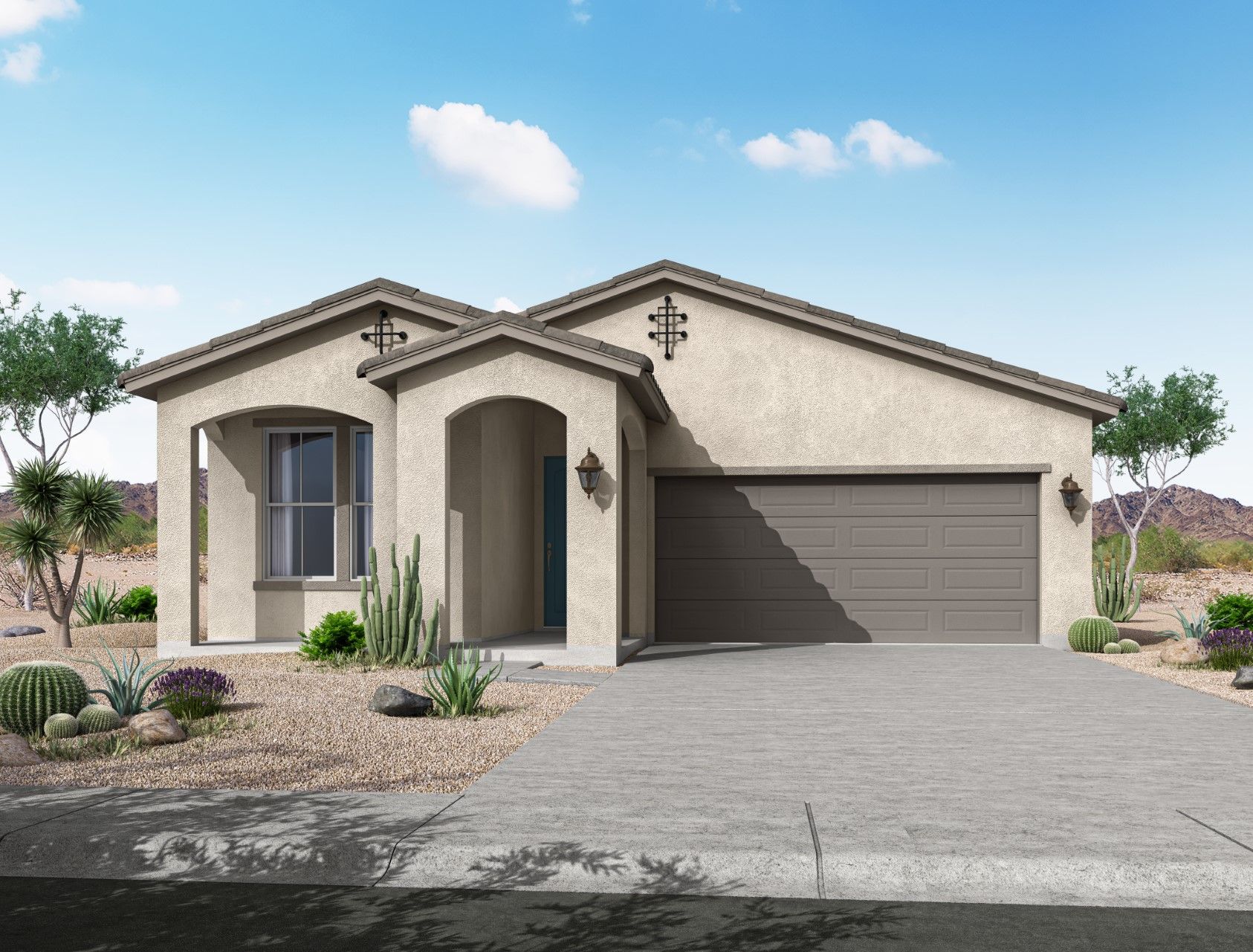 The Ridge at Sienna Hills - Mead Floor Plan - Spanish Elevation:mead floor plan new homes for sale the ridge at sienna hills buckeye az william ryan