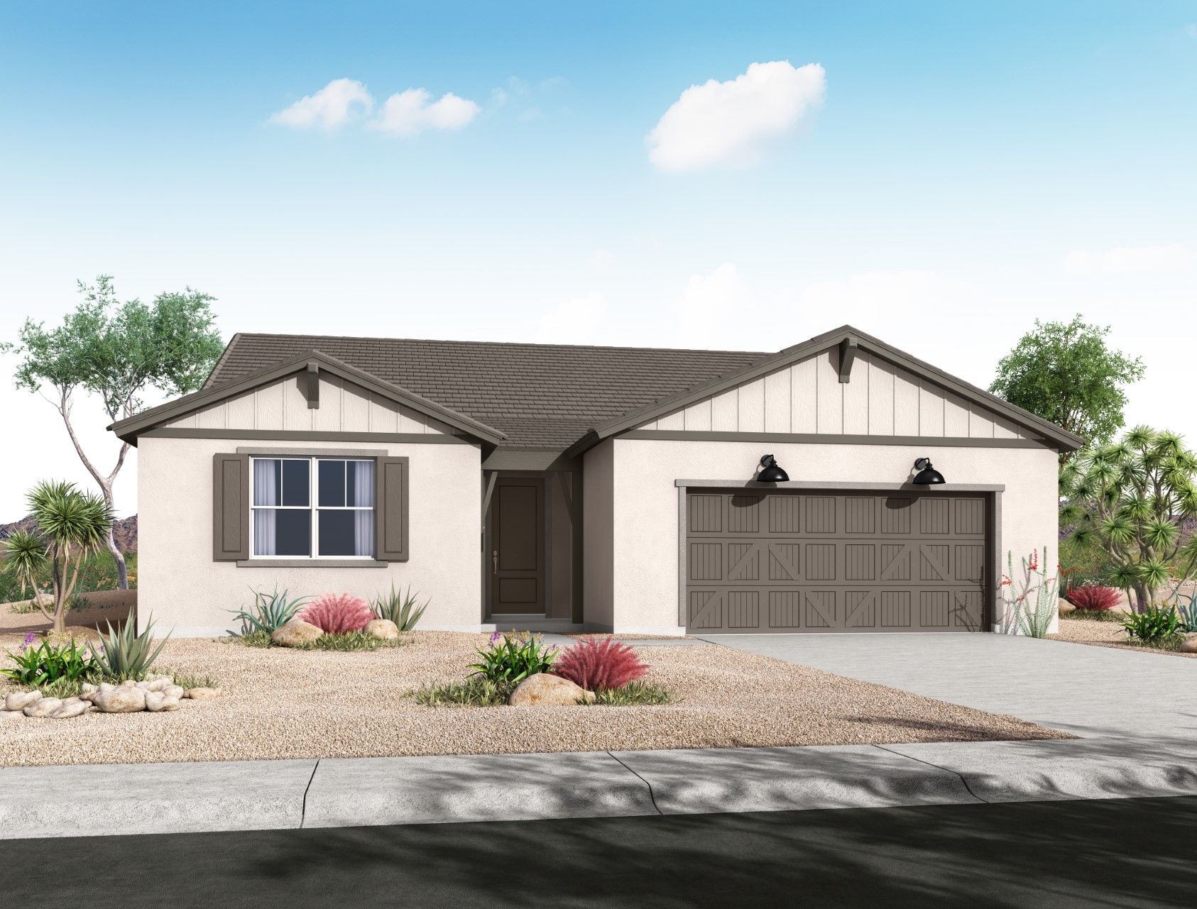 The Ridge at Sienna Hills - Ash Floorplan - Modern Farmhouse Elevation:ash floor plan new homes for sale the ridge at sienna hills buckeye az william ryan