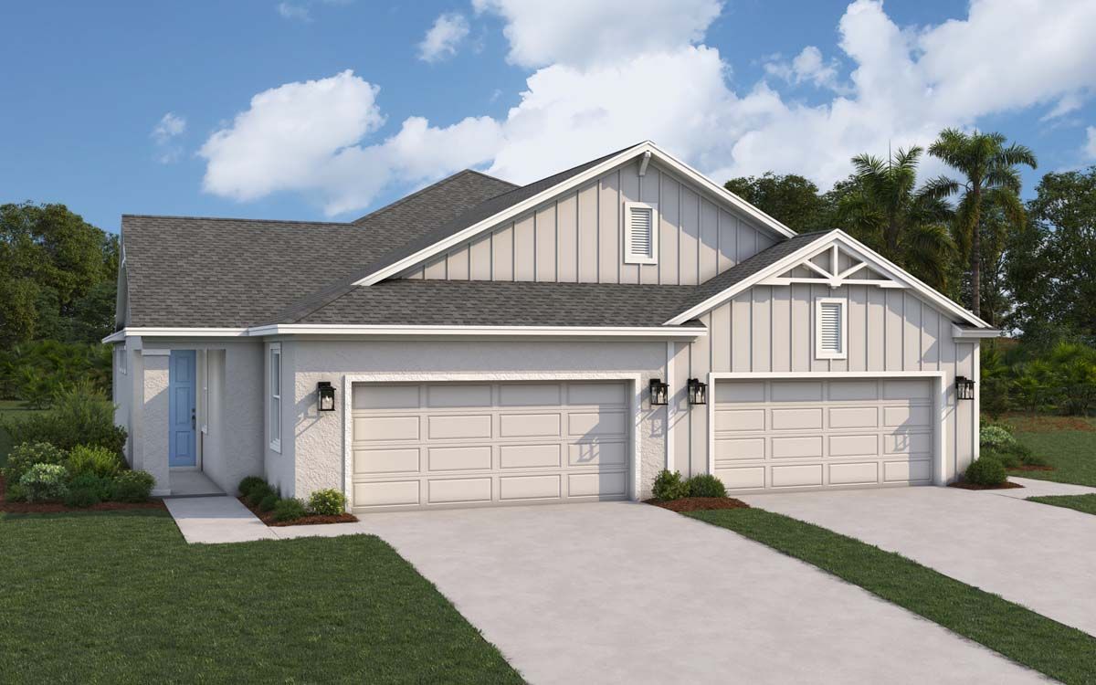 Sandpiper New Home Villa Plan:Sandpiper new construction villa home plan Sun City Center, FL Fairway Pointe by William Ryan Homes Tampa