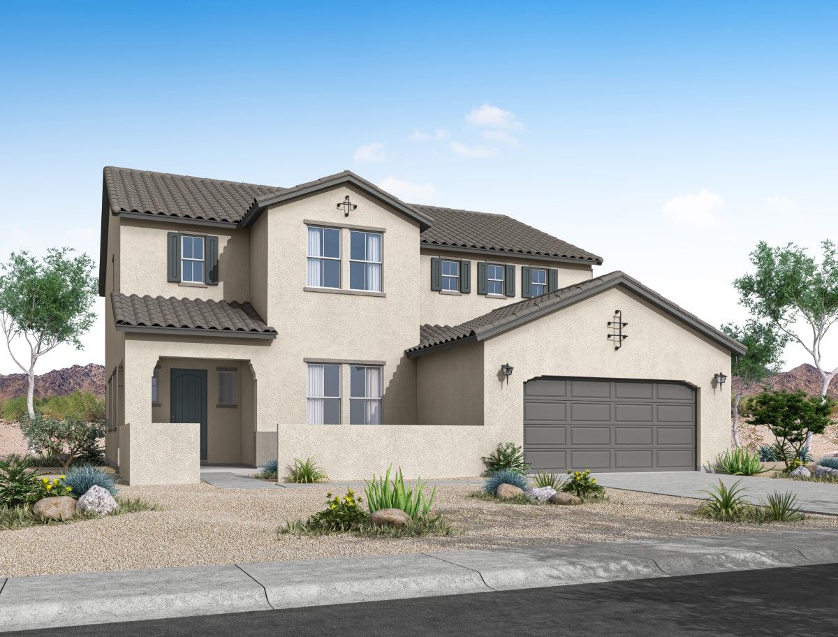The Grove at El Cidro - Sycamore Floor Plan - Spanish Elevation:sycamore floor plan new homes for sale the grove at el cidro goodyear az william ryan