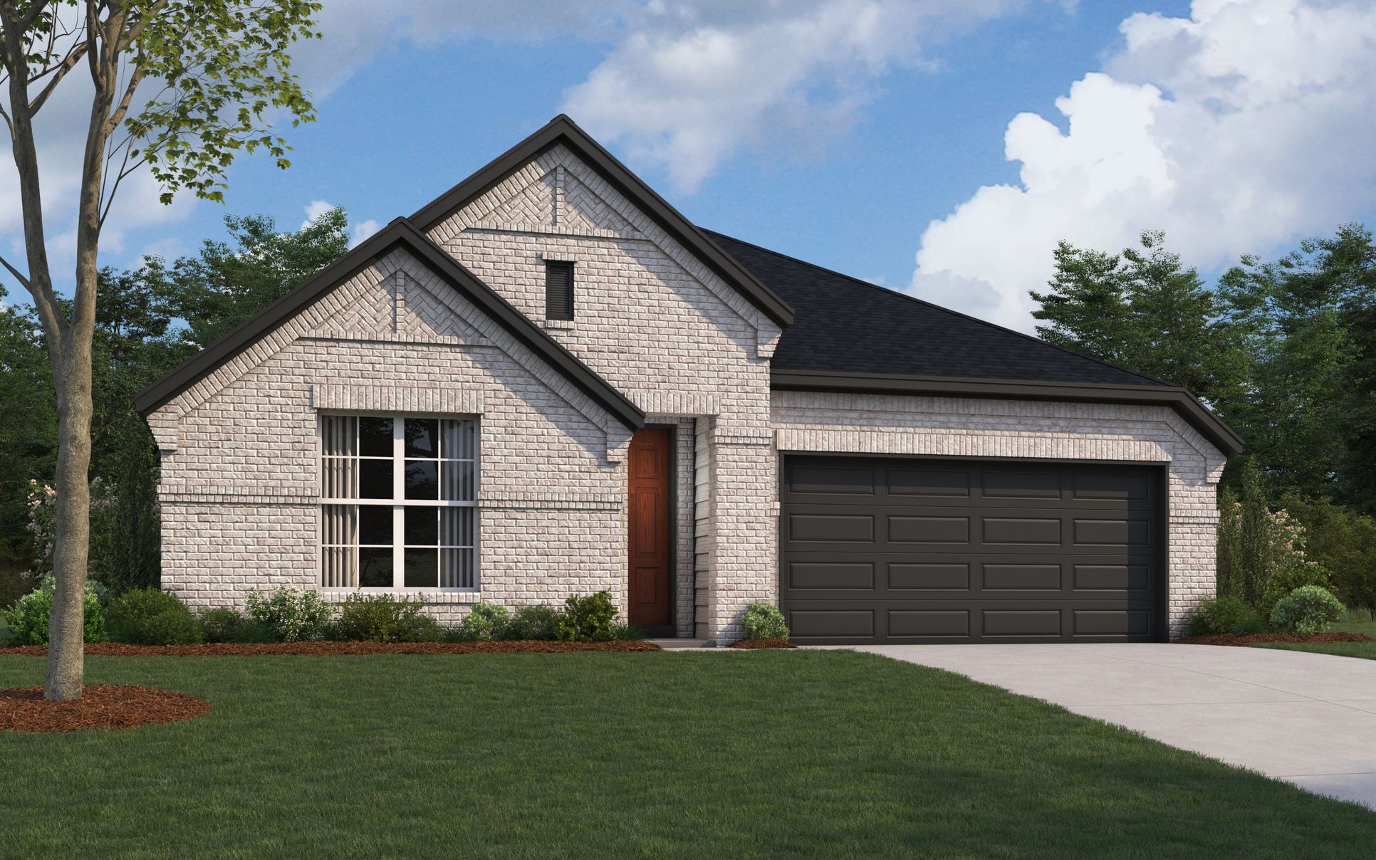 El Paso Floorplan - Tudor Exterior - Scheme 4:New home construction Dallas - William Ryan Homes - for sale