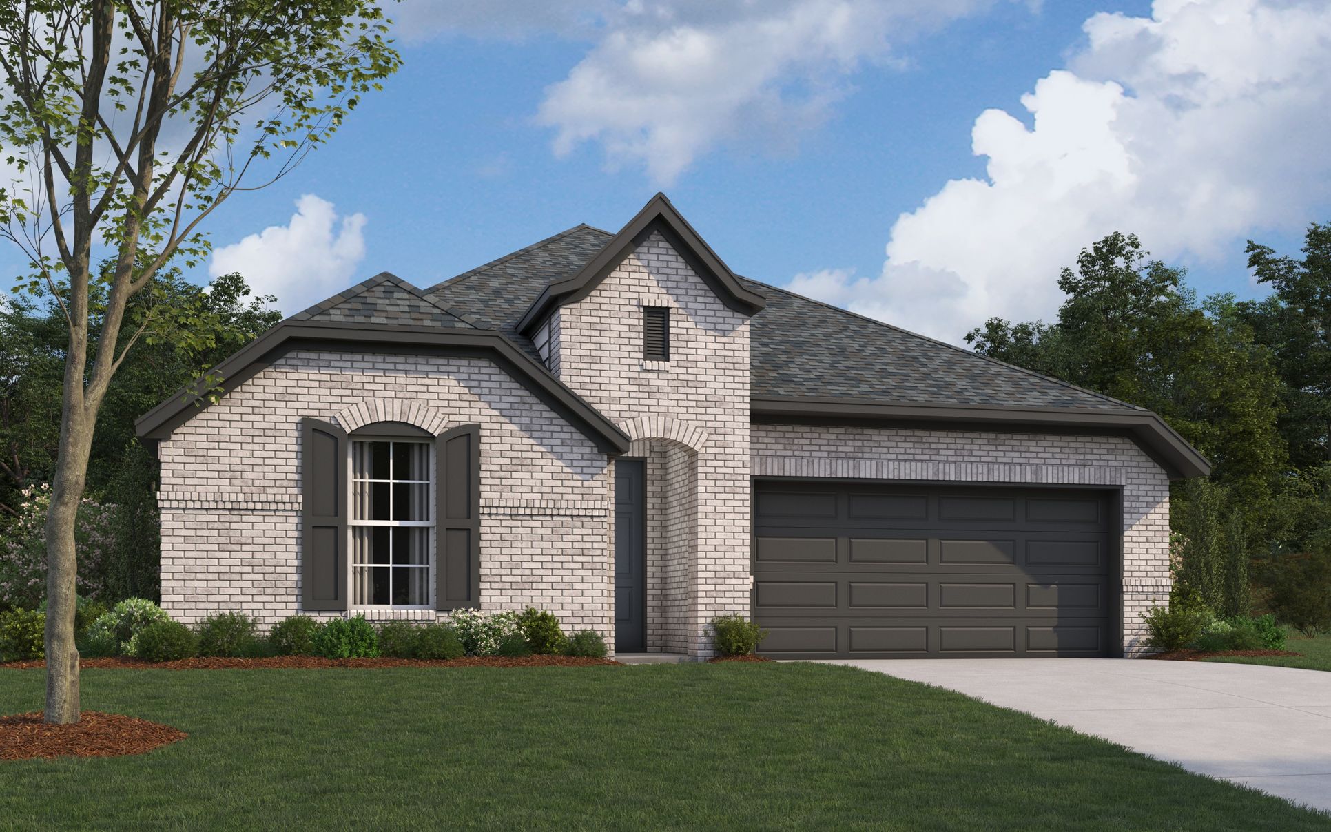 The Waco Floorplan - French Provincial Exterior:New home construction Dallas - William Ryan Homes - for sale
