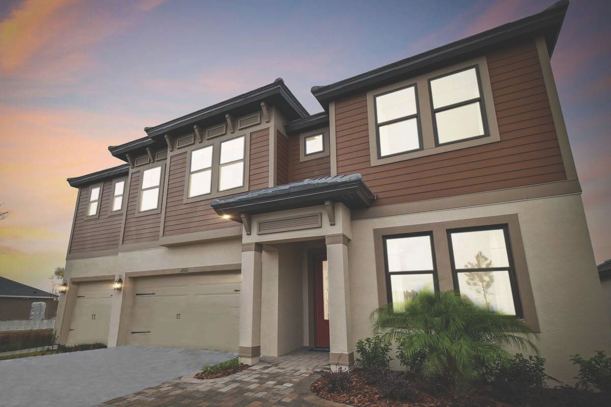 Sebastian New Home Plan - West Indies Elevation by William Ryan Homes Tampa:Sebastian new construction home plan in Zephryhills, Wesley Chapel,FL by William Ryan Homes Tampa