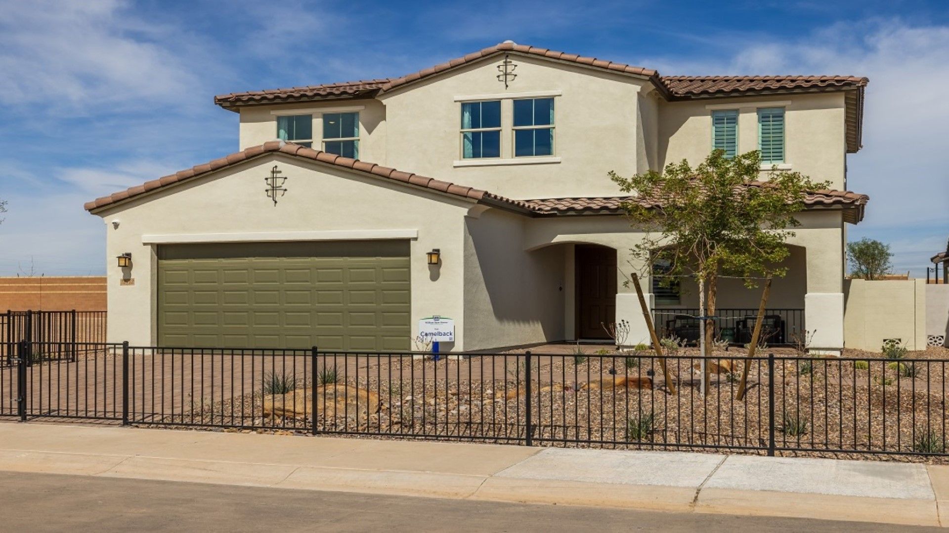Eminence at Alamar - Camelback Floor Plan - Front Exterior:camelback model new homes for sale eminence at alamar avondale az william ryan