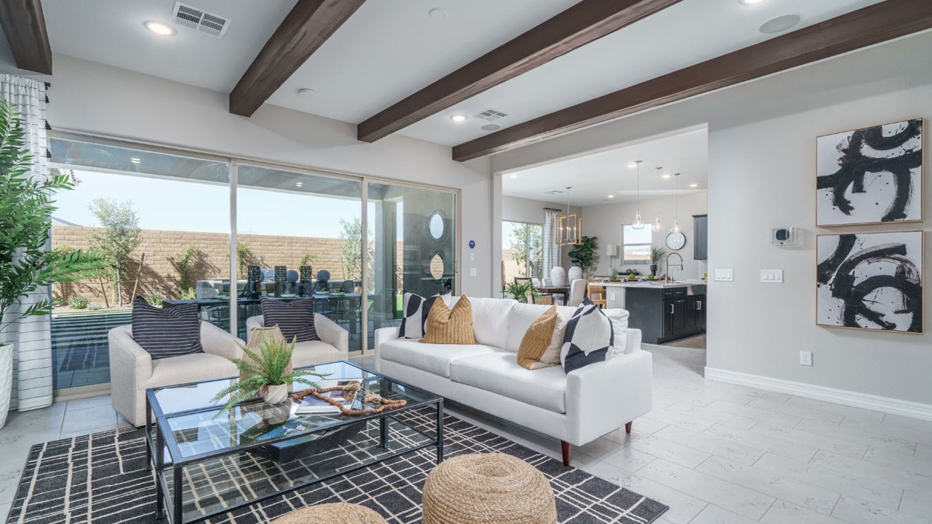 Harmony at Montecito in Estrella - Lyra Model - Great Room:lyra model new homes for sale harmony at montecito in estrella goodyear az william ryan