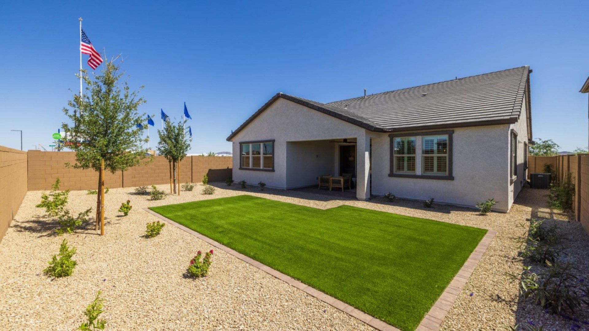 The Grove at El Cidro - Ash Model - Back of Home:ash model new homes for sale the grove at el cidro goodyear az william ryan