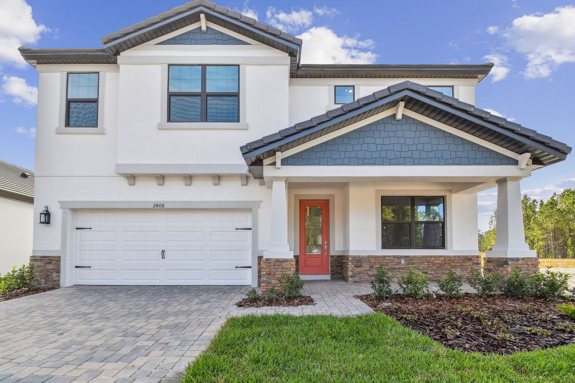 Sandalwood New Home Plan - Craftsman Elevation by William Ryan Homes Tampa:Sandalwood new construction home plan by William Ryan Homes Tampa