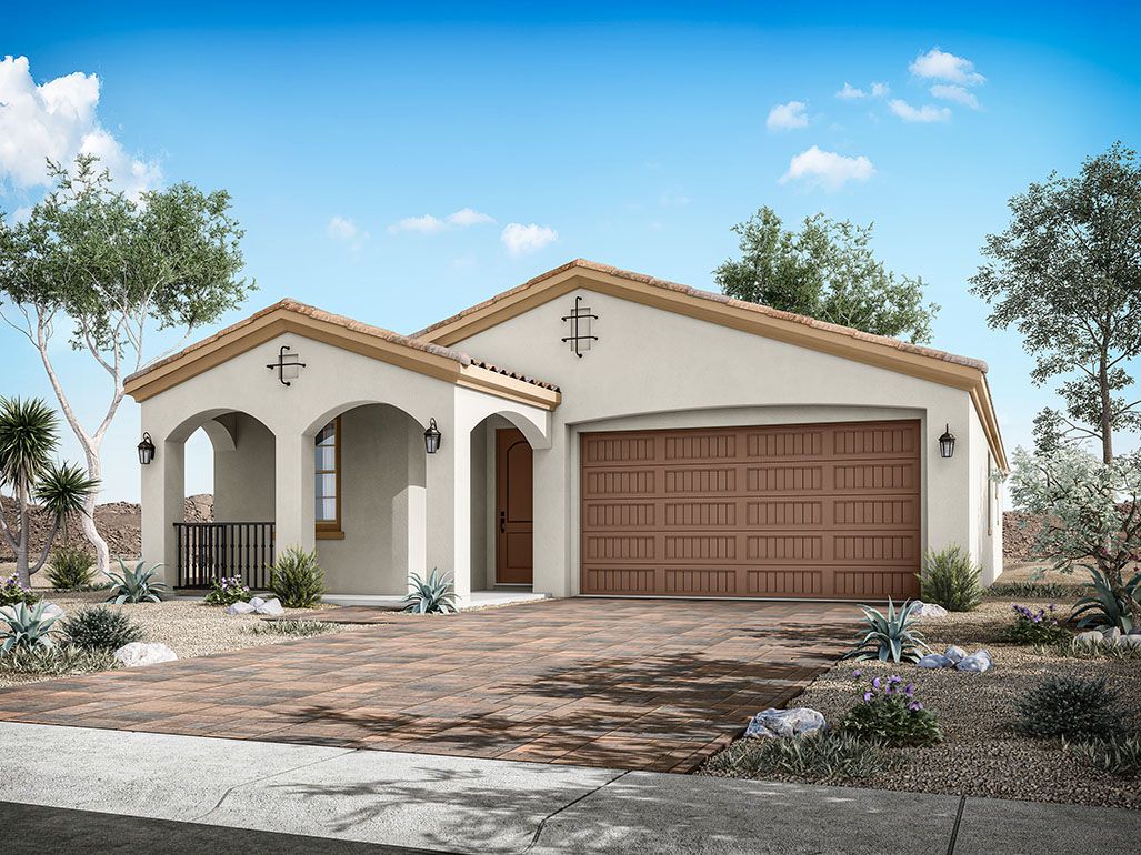 Fairways in Victory at Verrado - Pinehurst Floorplan Spanish Elevation:pinehurst floor plan new homes for sale fairways in victory at verrado buckeye az william ryan