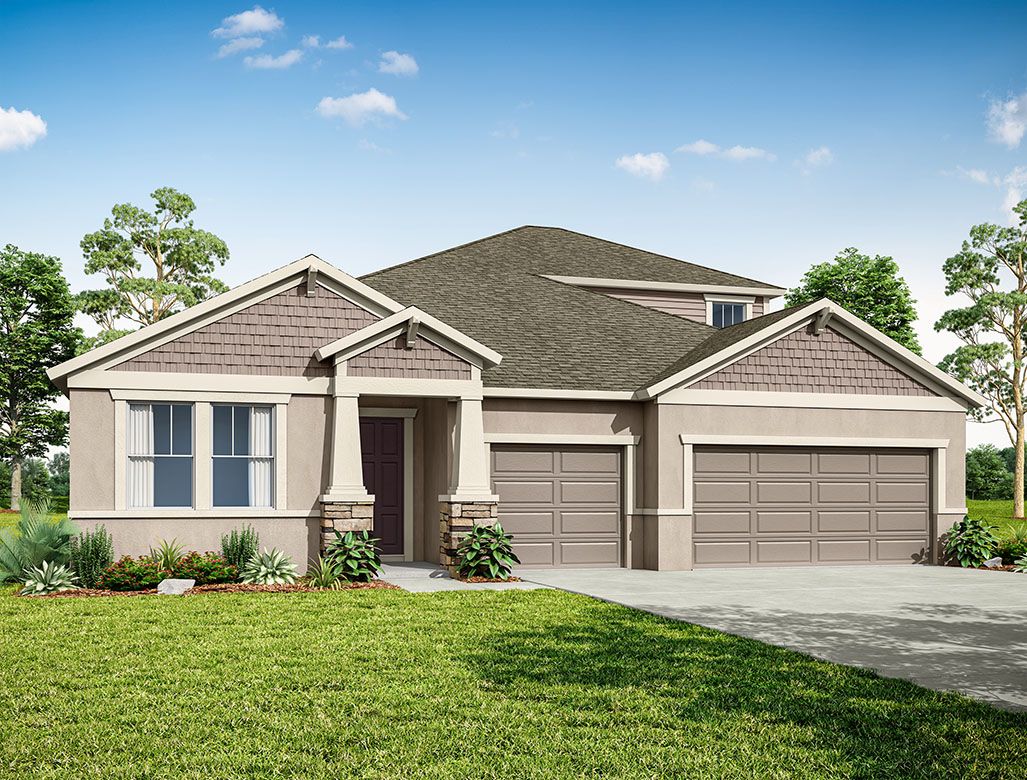 Charlotte II - New Home Plan - Craftsman Elevation by William Ryan Homes Tampa:Charlotte new construction home plan by William Ryan Homes Tampa